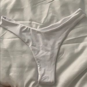 White bathing suit bottoms